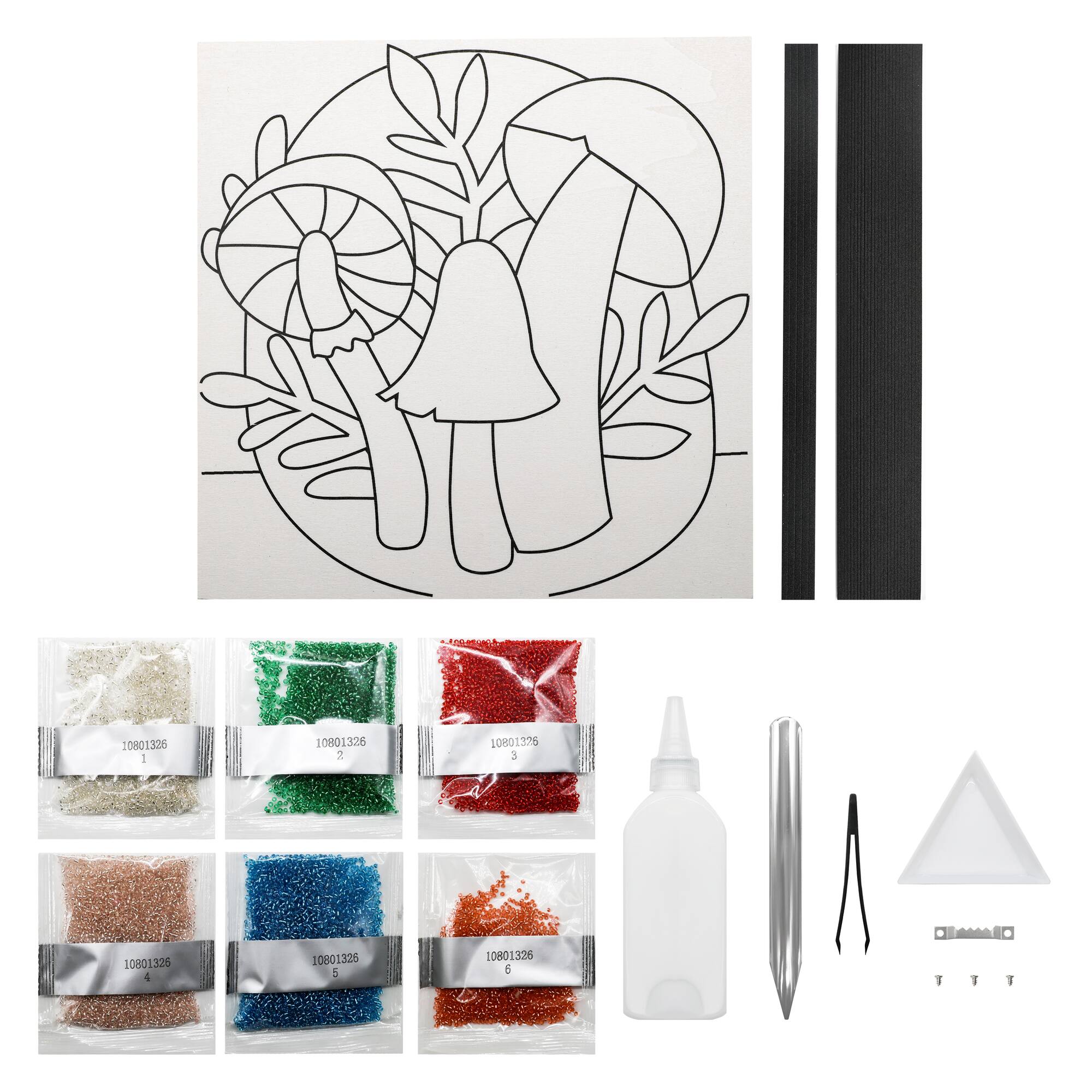 10" x 10" Mushroom Bead Art Kit by Make Market®